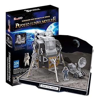 【中古】3D立体パズル アポロ月着陸船 P651h