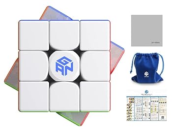 【中古】[正規品/日本語解法手順説明書付属] GAN 12 M Leap GANCUBE ガンキューブ gan12m 磁石搭載 競技用キューブ 3×3 (ステッカーレス) 【日本語版6面