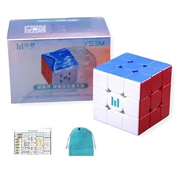 【中古】Kancharo Moyu HuaMeng YS3M Ball-Core with Magic Clothes version【日本語キューブ攻略法 & ポーチ付き/正規品】3x3キューブ 競技用 (ステッカ