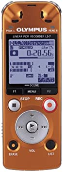 【中古】 OLYMPUS オリンパス 集積回路リコーダー Voice-Trek 4GB 直線的PCM相応う ORG オレンジ色 LS-7