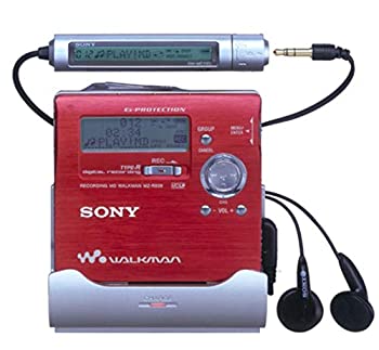 【中古】 SONY ソニー MZ-R909 赤いこと MDリコーダー MDLP相応う MD吹き込み生まれ変わり兼用機 携帯型MD電気蓄音機 ポータブルミニディスクレコーダー