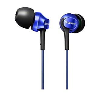 【中古】 SONY カナル型イヤホン ブルー MDR-EX100LP LI