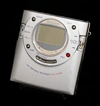 【中古】 SHARP せつ然たる MD-MT66-S しろがね色 携帯型MDリコーダー 小型MD電気蓄音機 生まれ変わり 吹き込み