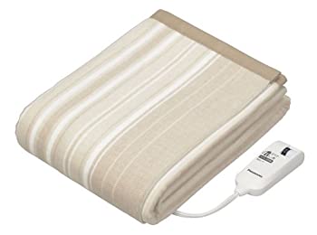 【中古】 Panasonic パナソニック 電気毛布 掛け敷き兼用 室温センサー 8段階温度調節 ダニ対策 抗菌防臭 丸洗い可 シングル 188&times;137cm ベージュ DB-R31M-C｜AJIMURA-SHOP
