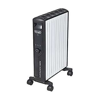 【中古】 DeLonghi デロンギ マルチダイナミックヒーター ゼロ風暖房 ピュアホワイト+マットブラック 10~13畳用 MDHU15-BK