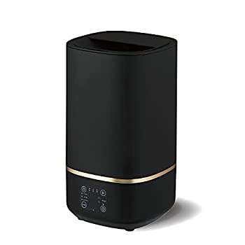 【中古】 ドウシシャ 加湿器 超音波式 上部給水 抗菌加工 アロマ機能付 ブラック mistone 300|AJIMURA-SHOP