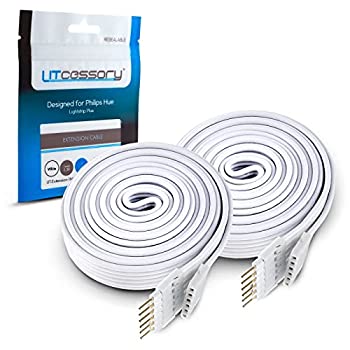【中古】 Philips Hue LightStrip Plus と互換性のある延長ケーブル (1M 2パック ホワイト)|AJIMURA-SHOP