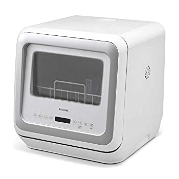 【中古】 アイリスオーヤマ 食洗機 水道工事不要 タイマー付き 上下ノズル 360°丸洗い KISHT-5000-W ホワイト