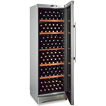 【中古】 三ツ星取り引き (Mitsuboshi Boeki) ぶどう酒収納家具 373L 120本納める シルバーメタリック VF-373C