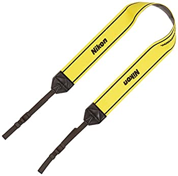 【中古】 Nikon ニコン ネックストラップ 一眼レフ・ミラーレス用 45mm幅 ロゴ ストラップ45 イエロー 2338