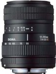 【中古】 シグマ 55-200mm F4-5.6 DC デジタル専用 ニコン用 (D40 x D60 D5000 D3000ではAF使用不可)|AJIMURA-SHOP