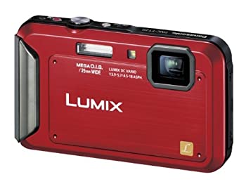 【中古】 パナソニック デジタルカメラ ルミックス 防水モデル シャイニーレッド DMC-FT20-R|AJIMURA-SHOP