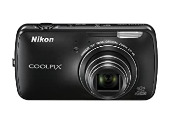 【中古】 Nikon ニコン デジタル写真機 COOLPIX S800c Android 光学10倍望遠レンズ 黒いこと S800CBK