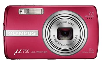 【中古】 OLYMPUS オリンパス デジタルカメラ μ750 サンセットレッド μ-750 RED|AJIMURA-SHOP