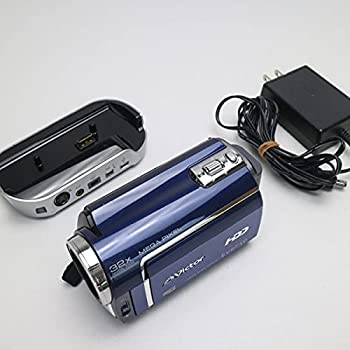 【中古】 JVCケンウッド ビクター ハードディスクビデオカメラ Everio エブリオ ロイヤルブルー GZ-MG330-A｜AJIMURA-SHOP