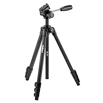 【中古】 Velbon 録画媒体用三脚 M47 4段 生き肝鍵を掛ける 全高155珊 脚径20粍 小型 フリュード雲台 クイックシュー相応う 軽銀脚 446640 三脚-カメラ・ビデオカメラ・光学機器用アクセサリー-TV・オーディオ・カメラ