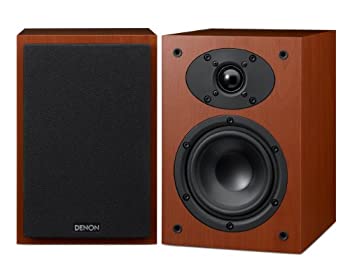 【中古】 DENON デノン ブックシェルフスピーカー ソフトドームツィーター 12cmウーハー (2台1組) 木目 SC-F109-CW|AJIMURA-SHOP