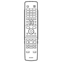 【中古】 シャープ ブルーレイディスクレコーダー BD-HDW40 BD-HDW35 BD-HDW32用 リモコン送信機 0046380212|AJIMURA-SHOP