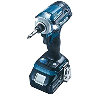 【中古】 マキタ インパクトドライバTD161 (14.4V) 青 トルク175Nm 6Ahバッテリ2本・充電器付 TD161DRGX｜AJIMURA-SHOP