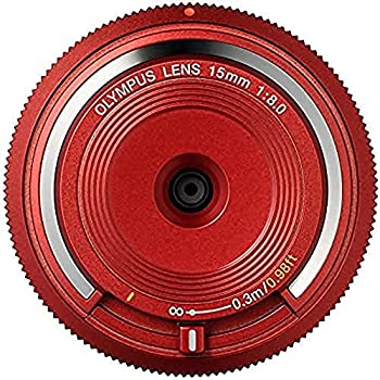 【中古】 OLYMPUS オリンパス ボディキャップレンズ マイクロフォーサーズ用 赤いこと BCL-1580 RED
