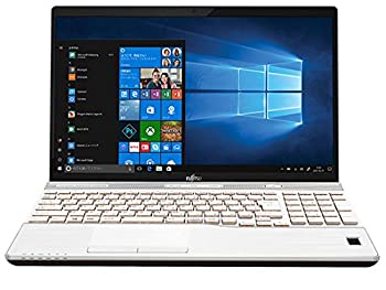 【中古】 富士通 15.6型ノートパソコン FMV LIFEBOOK AH77 B3 プレミアムホワイト FMVA77B3W|AJIMURA-SHOP