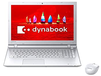 【中古】 東芝 15.6型万覚え帳マイコン dynabook T55/VW リュクスホワイト PT55VWP-BJA