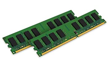 【中古】 Kingston キングストン デスクトップ用増設メモリ 2GB (1GB×2枚組) DDR2-667 (PC2-5300) Non-ECC CL5 DIMM (240pin) KVR667D2N5K2/2