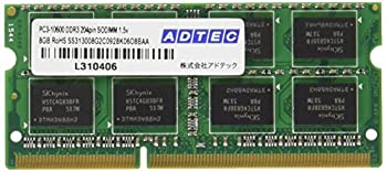 【中古】 アドテック DDR3 1333/PC3-10600 SO-DIMM 8GB×2枚組 ADS10600N-8GW|AJIMURA-SHOP
