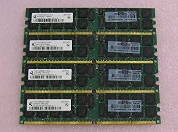 【中古】 8GBメモリ標準セット (2GB*4) HP 純正 品 PC2-5300P ECC Reg DIMM M393T5750EZA-CE6Q0/405476-051にも互換