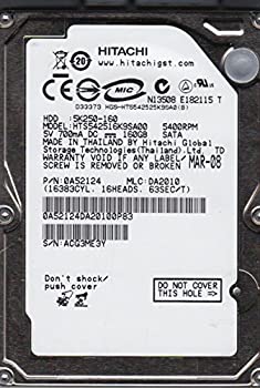【中古】 hts542516?K9sa00 PN 0?a52124 MLC da2010 Hitachi 160?GB SATA 2.5ハードドライブ