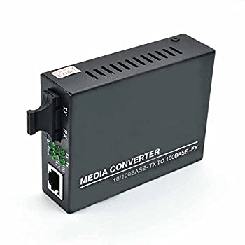 【中古】 Jeirdus 高速イーサネットデュプレックスSCファイバーオプティックからRJ45メディアコンバータ 10/100M 2KM マルチモード