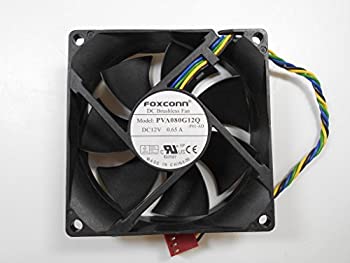 【中古】 Foxconn PVA080G12Q 12V 0.65A 80mm 8025 4ピン PWM 油圧シールベアリング ビッグエアフロー CPU 冷却ファン|AJIMURA-SHOP