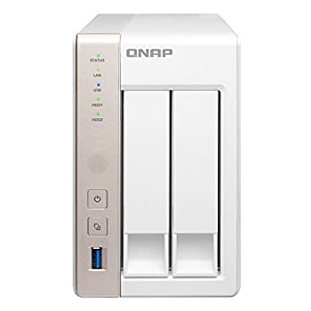 【中古】 QNAP (キューナップ) TurboNAS デュアル中核グループ中央処理装置 1GB記憶装置 2ベイ 多役立つことNAS一揃いの道具 TS-251 外付けドライブ・ストレージ-パソコン・周辺機器