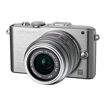 【中古】 OLYMPUS オリンパス ミラーレス一眼 PEN mini E-PM1 レンズキット シルバー E-PM1 LKIT SLV