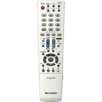 【中古】 SHARP シャープ オプション・消耗品 【0106380366】 液晶テレビ用 リモコン ホワイト系|AJIMURA-SHOP
