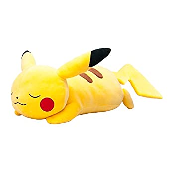 【中古】 ポケモンセンターオリジナル ぬいぐるみ BIGサイズ すやすやピカチュウ|AJIMURA-SHOP