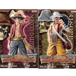 【中古】 バンプレスト 衣装DX図形 THE GRANDLINE MEN Vol.10 全2種仕掛ける ルフィ\u0026ウソップ