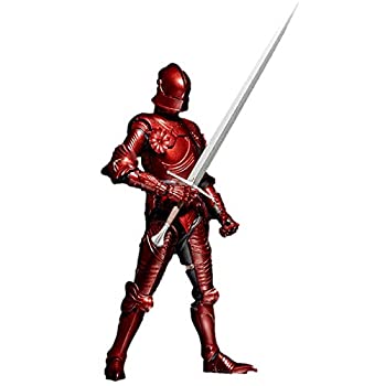 【中古】 タケヤ式自在置物 15世紀ゴチック式フィールドアーマー 限定版 赤(レッド) 全高約147mm PVC&ABS製 塗装済み 可動フィギュア|AJIMURA-SHOP