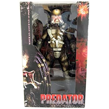 【中古】 NECA Predator Movie Quarter Scale Action Figure Classic Predator Open Mouth H50cm (1/4 scale)|AJIMURA-SHOP