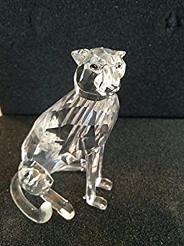 【中古】 スワロフスキー クリスタル チーター フィギュア 183225|AJIMURA-SHOP