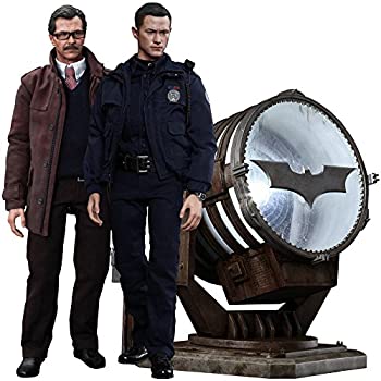 【中古】 ムービー・マスターピース ダークナイトライジング ジョン・ブレイク&ジム・ゴードン市警本部長 (2体セット) [バットシグナル投光器付き] 1/6スケ｜AJIMURA-SHOP