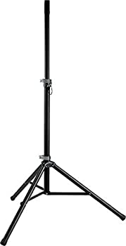 【中古】 K&M 高品質アルミニウム製スピーカースタンド 21450B 高さ 1270 1930mm 黒