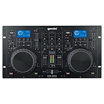 【中古】 GEMINI MP3 CD DJ ワークステーション デュアルCDJ PLAYER+MIXER CDM-4000