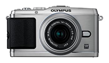 【中古】 OLYMPUS オリンパス ミラーレス一眼 PEN E-P3 レンズキット シルバー E-P3 LKIT SLV