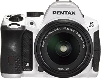 【中古】 PENTAX デジタル一眼レフカメラ K-30 レンズキット [DAL18-55mm] クリスタルホワイト K-30LK18-55 C-WH 15681｜AJIMURA-SHOP