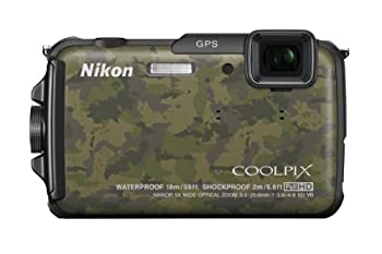 【中古】 Nikon ニコン デジタル写真器 COOLPIX AW110 雨合羽18m 耐衝撃2m ディープカムフラージュ AW110DGR