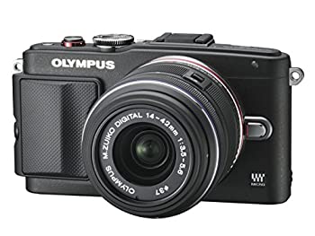 【中古】 OLYMPUS オリンパス ミラーレス一眼 PEN Lite E-PL6 レンズキット ブラック E-PL6 LKIT BLK
