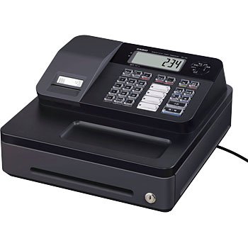 【中古】 カシオ 電子レジスター 18CR ブラック 電子レジスター バリューモデル 4部門 ブラック|AJIMURA-SHOP