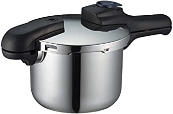 【中古】 パール金属 圧力鍋 3.5L IH対応 3層底 切り替え式 レシピ付 クイックエコ H-5040 7,556円