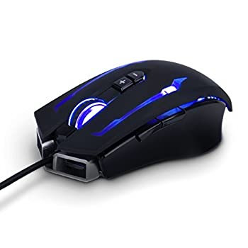 【中古】 ENHANCE 有線式労働者階級用ゲーミングマウス ENHANCE Scoria Mouse Pro Gaming Mouse 競り合い用 Black・黒 アルミメタルボディ 14 400DPI RGB